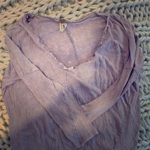 Free people long sleeve over sized shirt.
